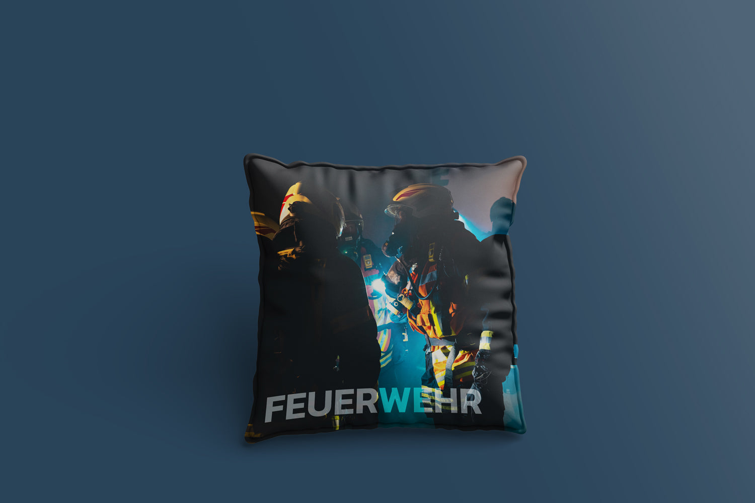 Feuer im Tunnel (Baumwollkissen)