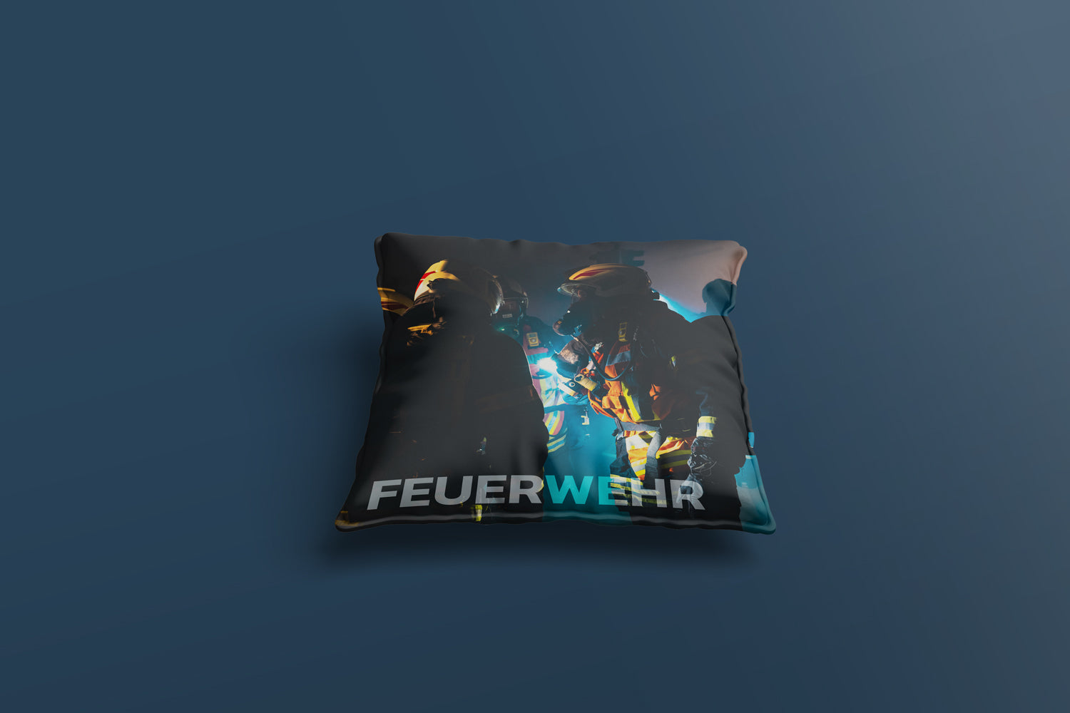 Feuer im Tunnel (Baumwollkissen)