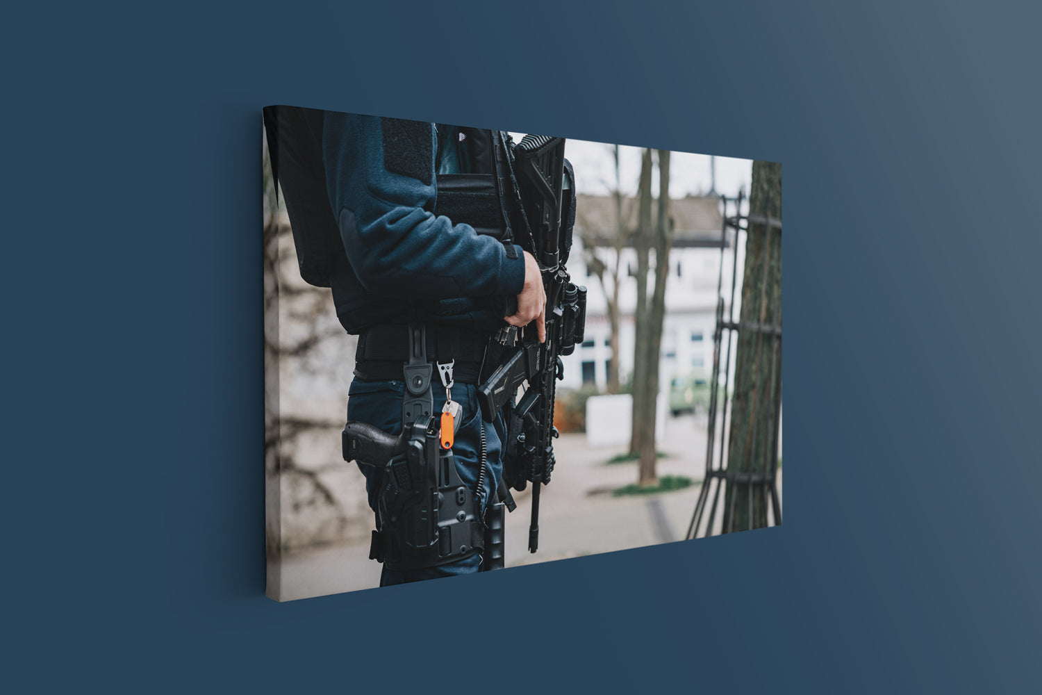 Bereitstellung am Tatort (Leinwand)