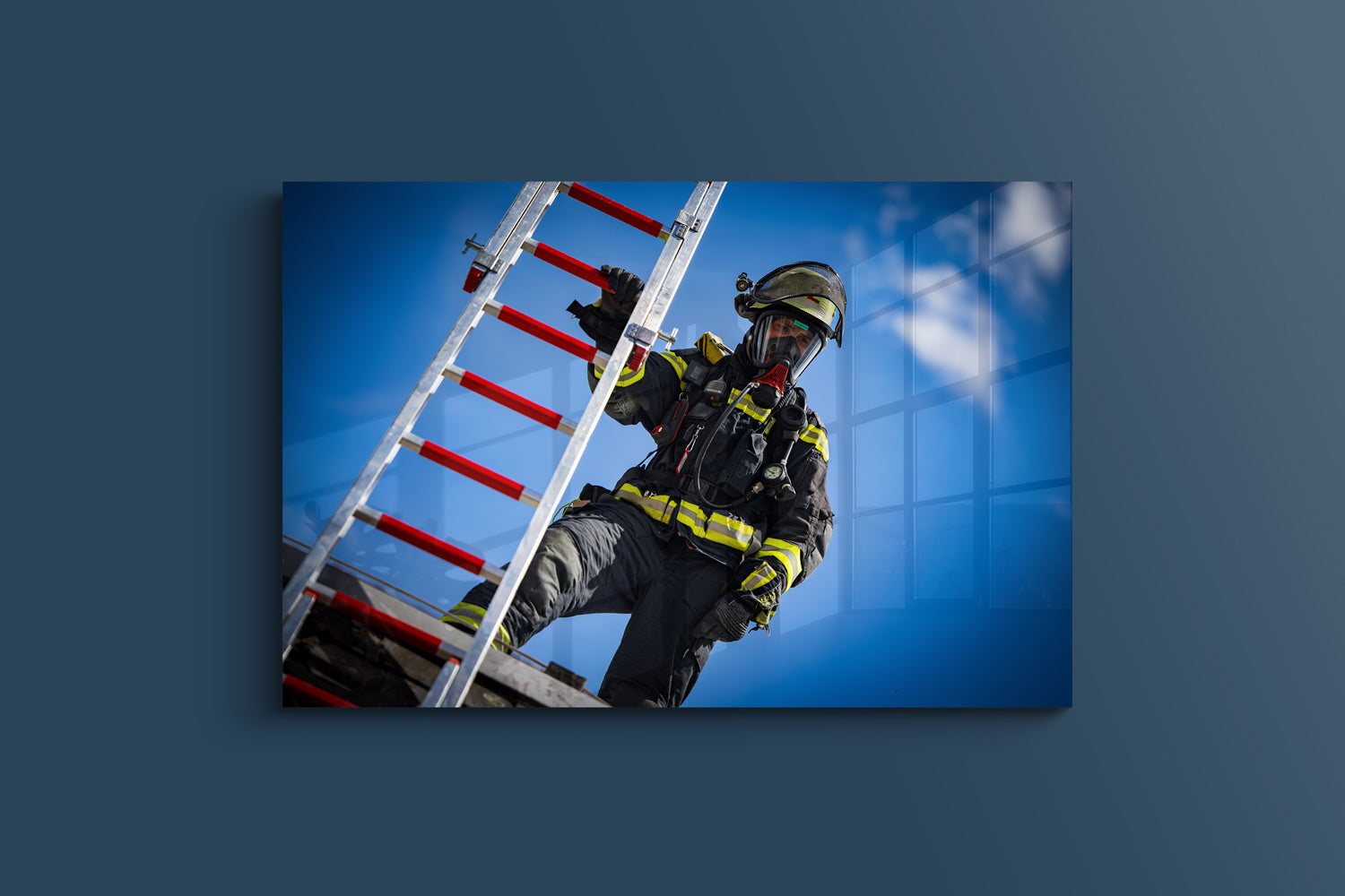 Sicher auf dem Dach (Alu-Dibond)