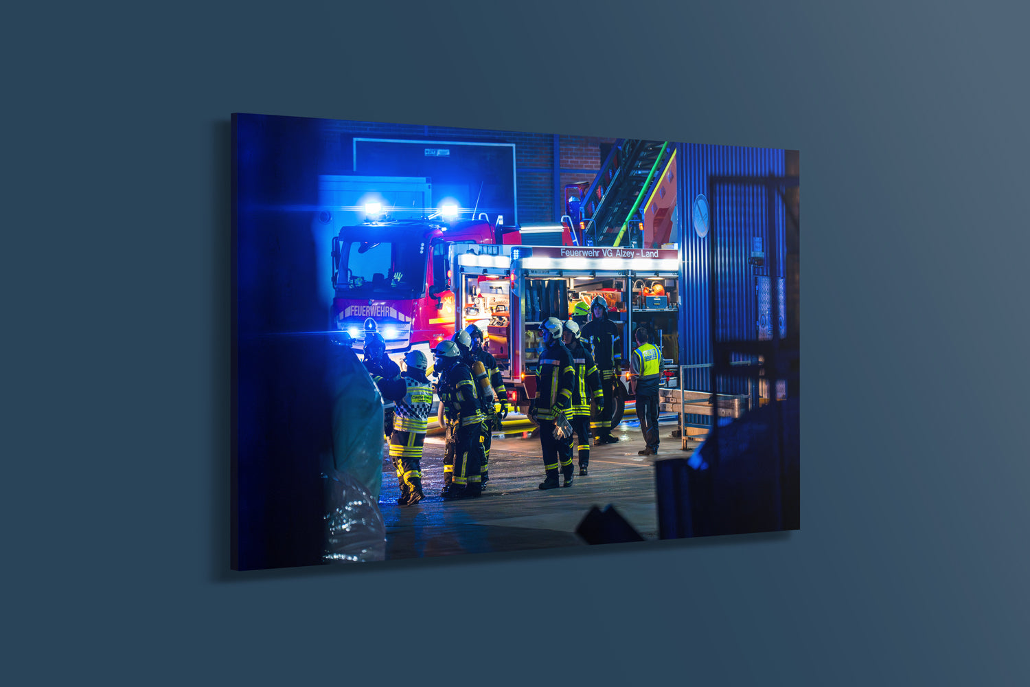 Brand in Industriebetrieb (Acryl)