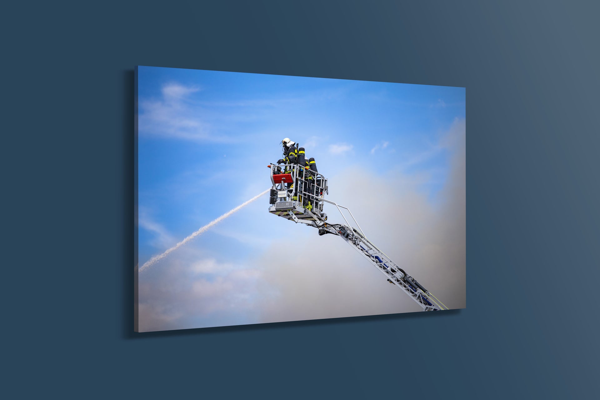 Feuerwehr-Einsatz Dietzenbach Brand in Maschinenhalle (Acryl)