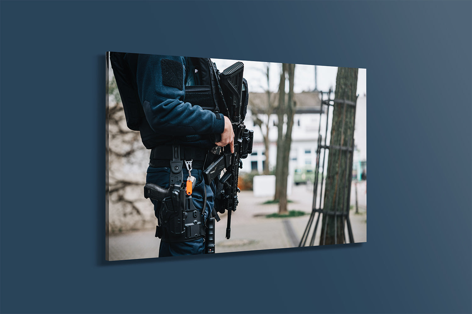 Bereitstellung am Tatort (Acryl)