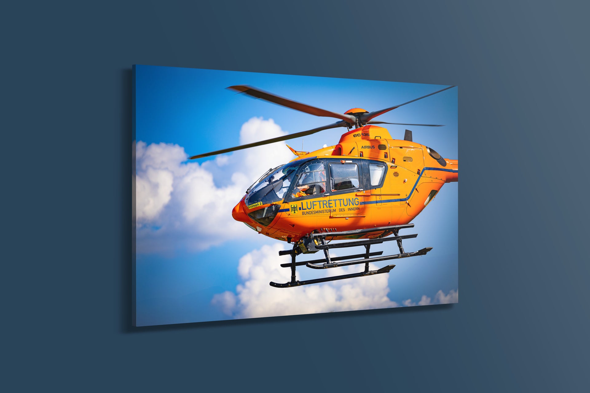 Christoph 2 nach schwerem Verkehrsunfall (Acryl)