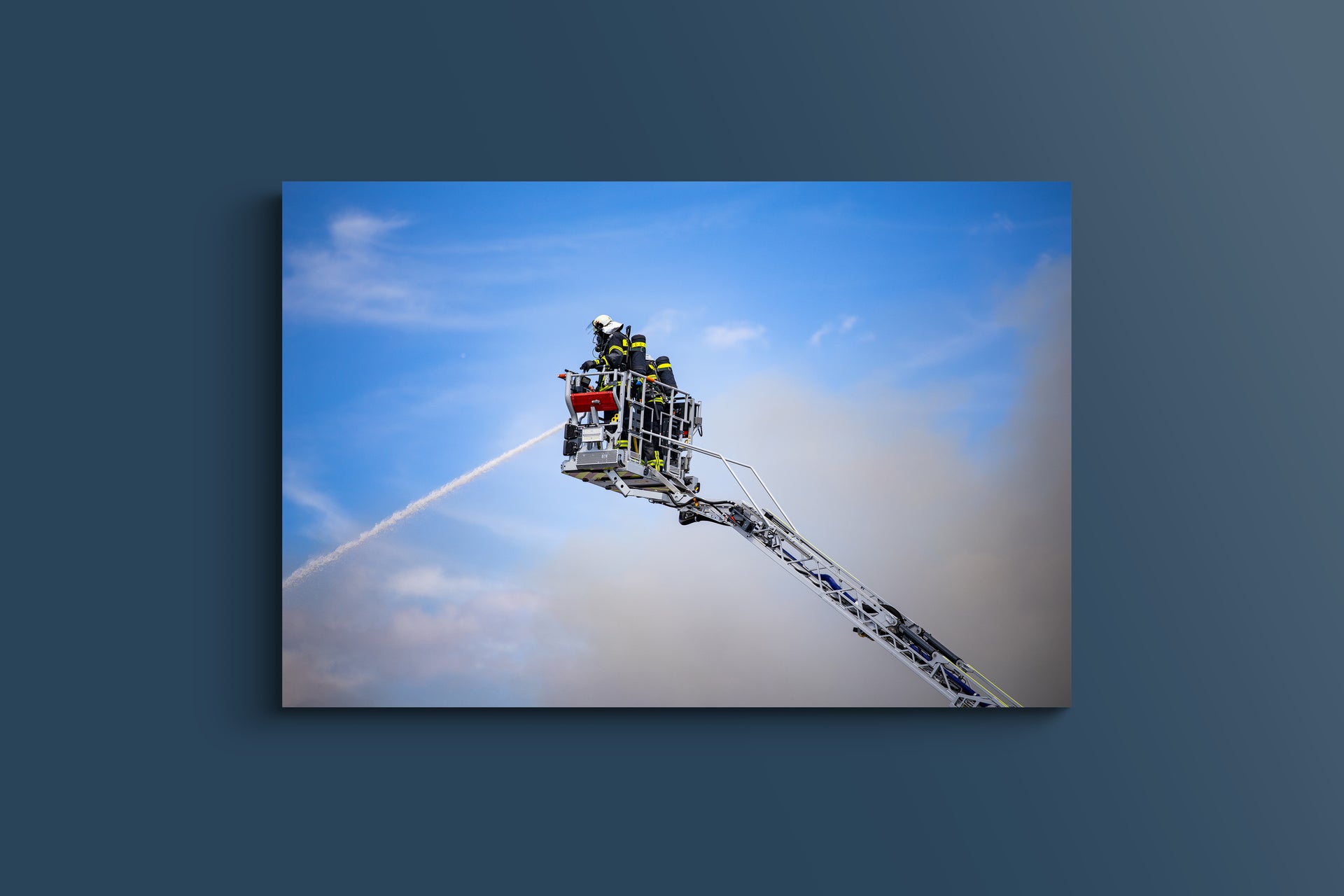 Feuerwehr-Einsatz Dietzenbach Brand in Maschinenhalle (Acryl)