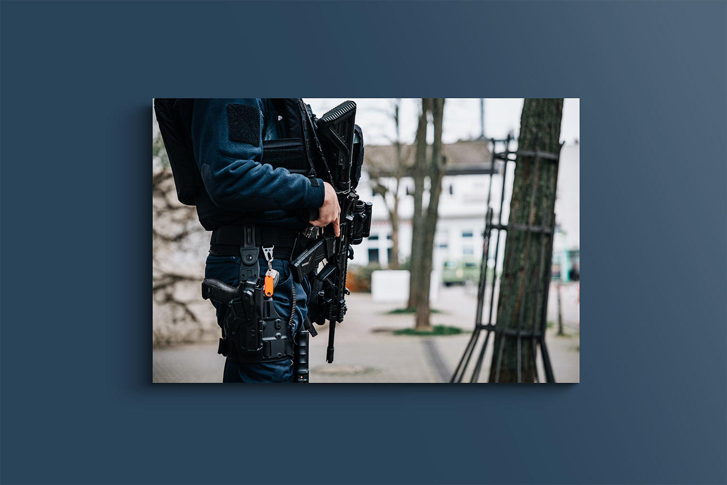 Bereitstellung am Tatort (Acryl)