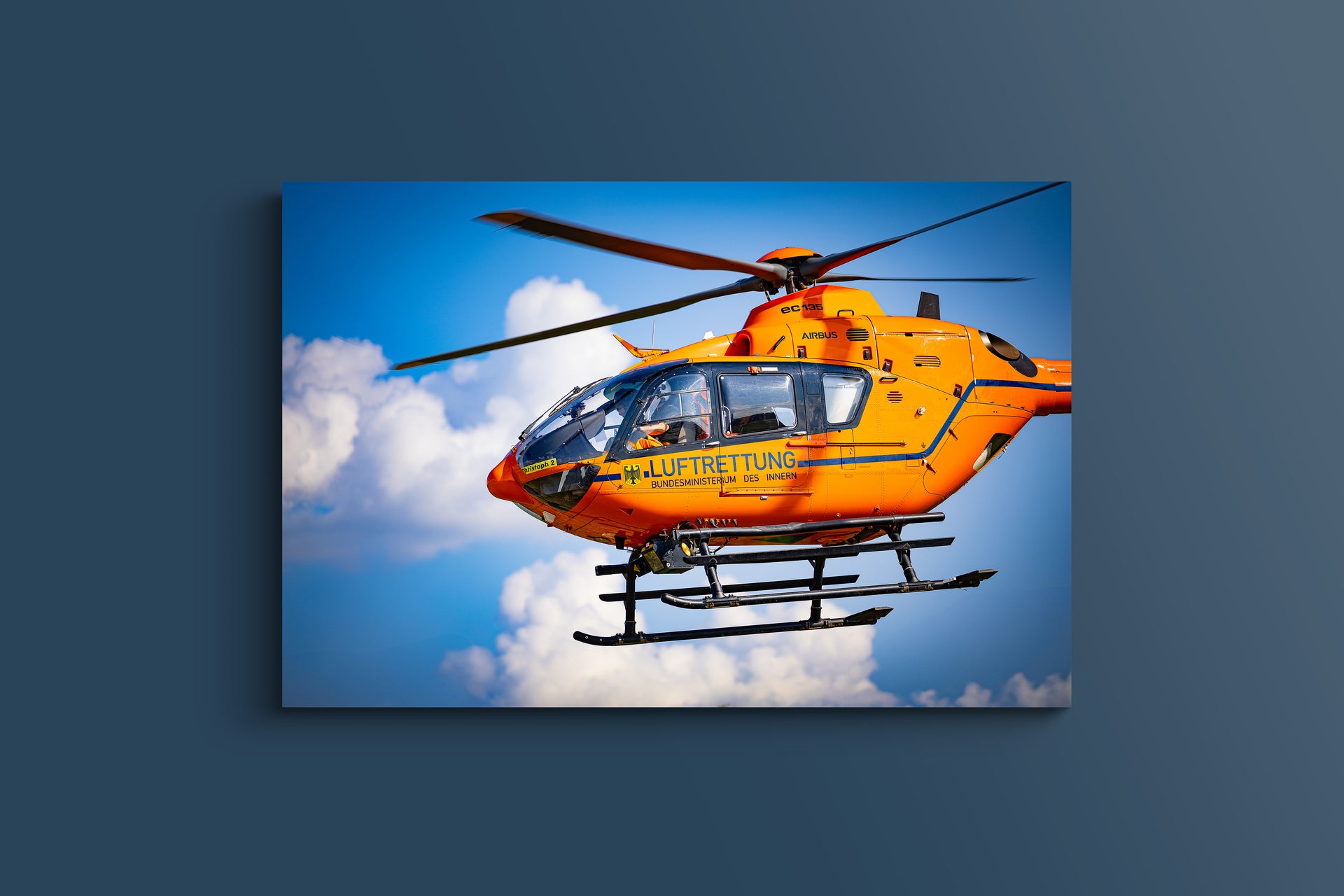 Christoph 2 nach schwerem Verkehrsunfall (Acryl)