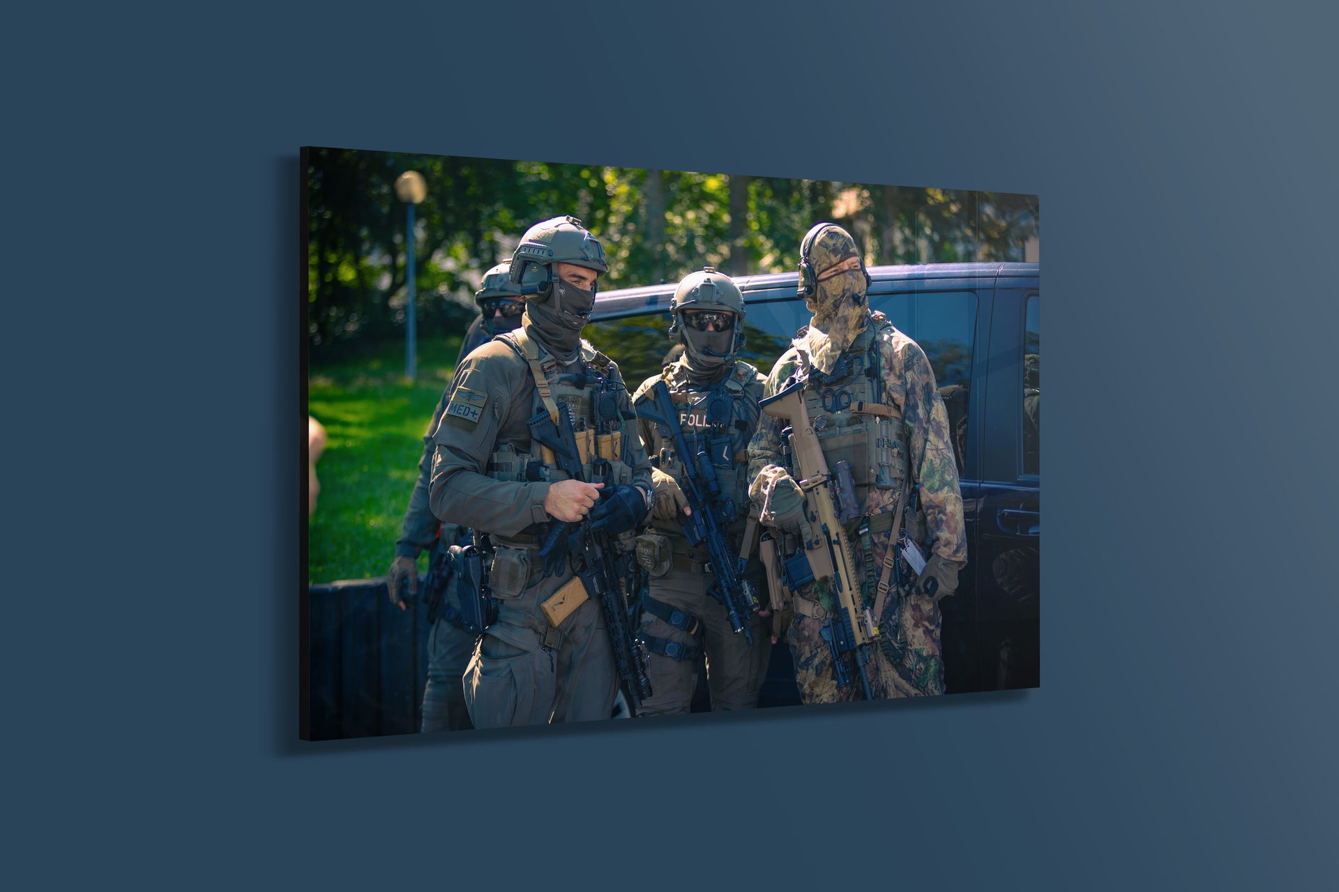 Training für den Ernstfall (Alu-Dibond)