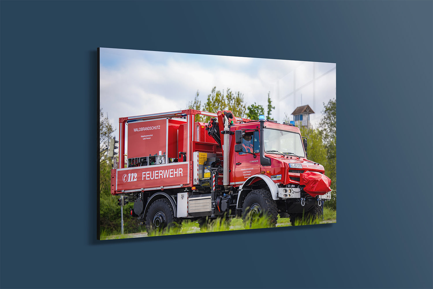 Waldbrandübung „Bulau Blaze“ – Spezialfahrzeug im Einsatz (Alu-Dibond)
