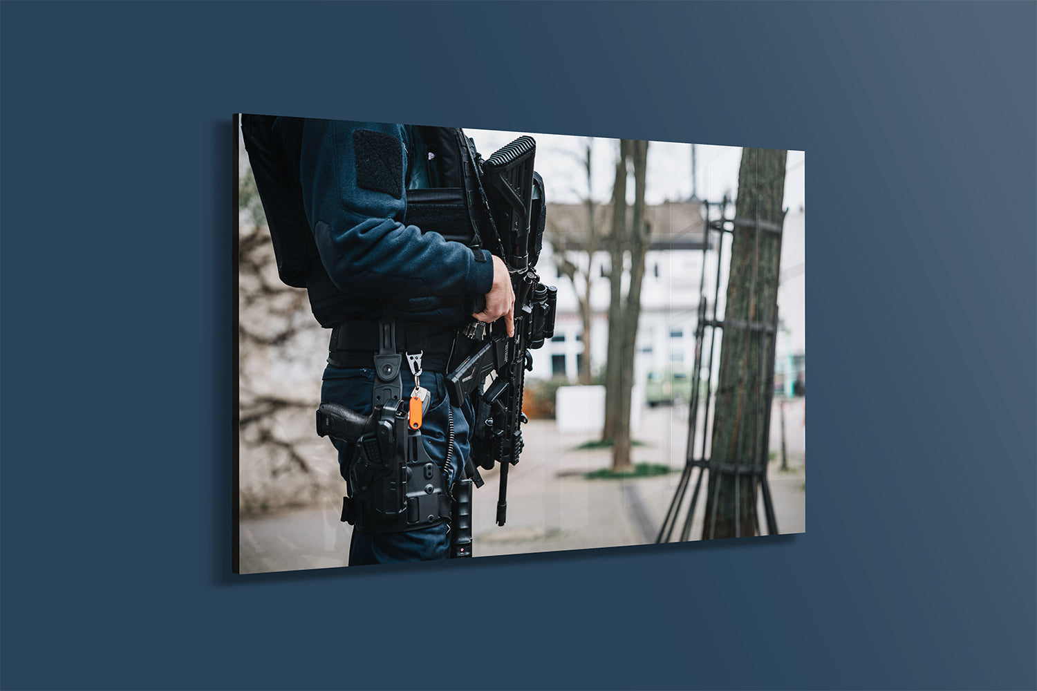 Bereitstellung am Tatort (Alu-Dibond)