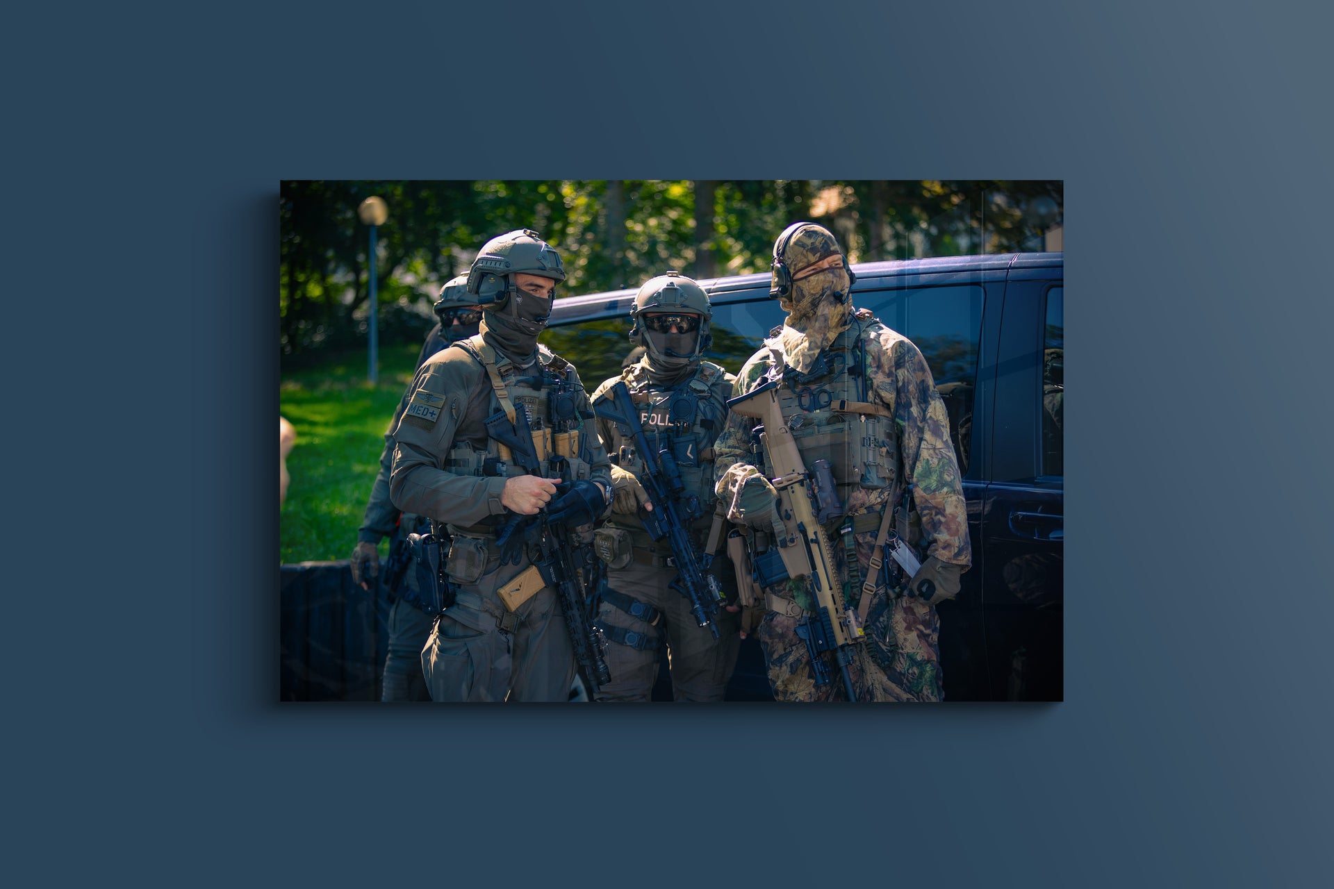 Training für den Ernstfall (Alu-Dibond)