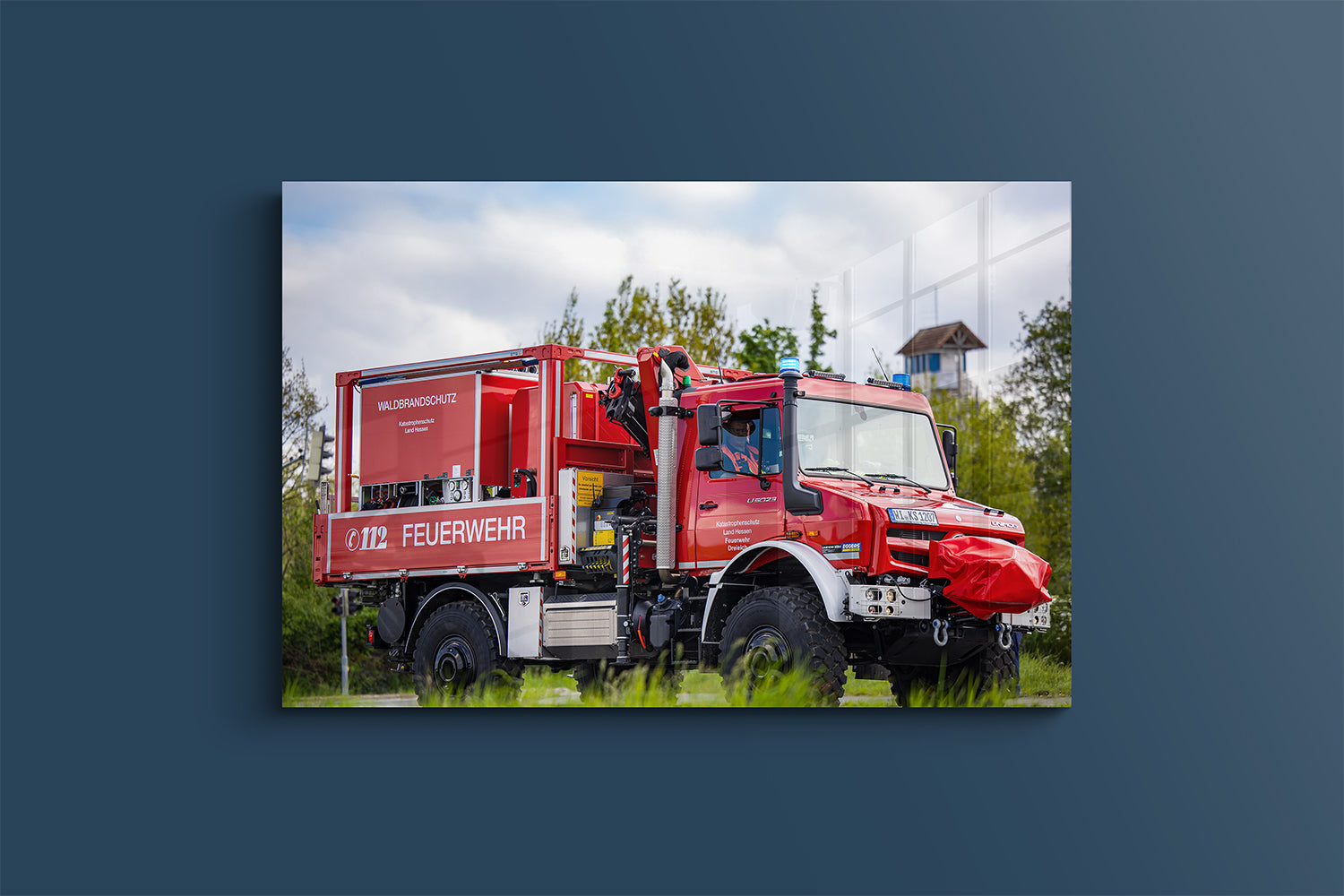 Waldbrandübung „Bulau Blaze“ – Spezialfahrzeug im Einsatz (Alu-Dibond)