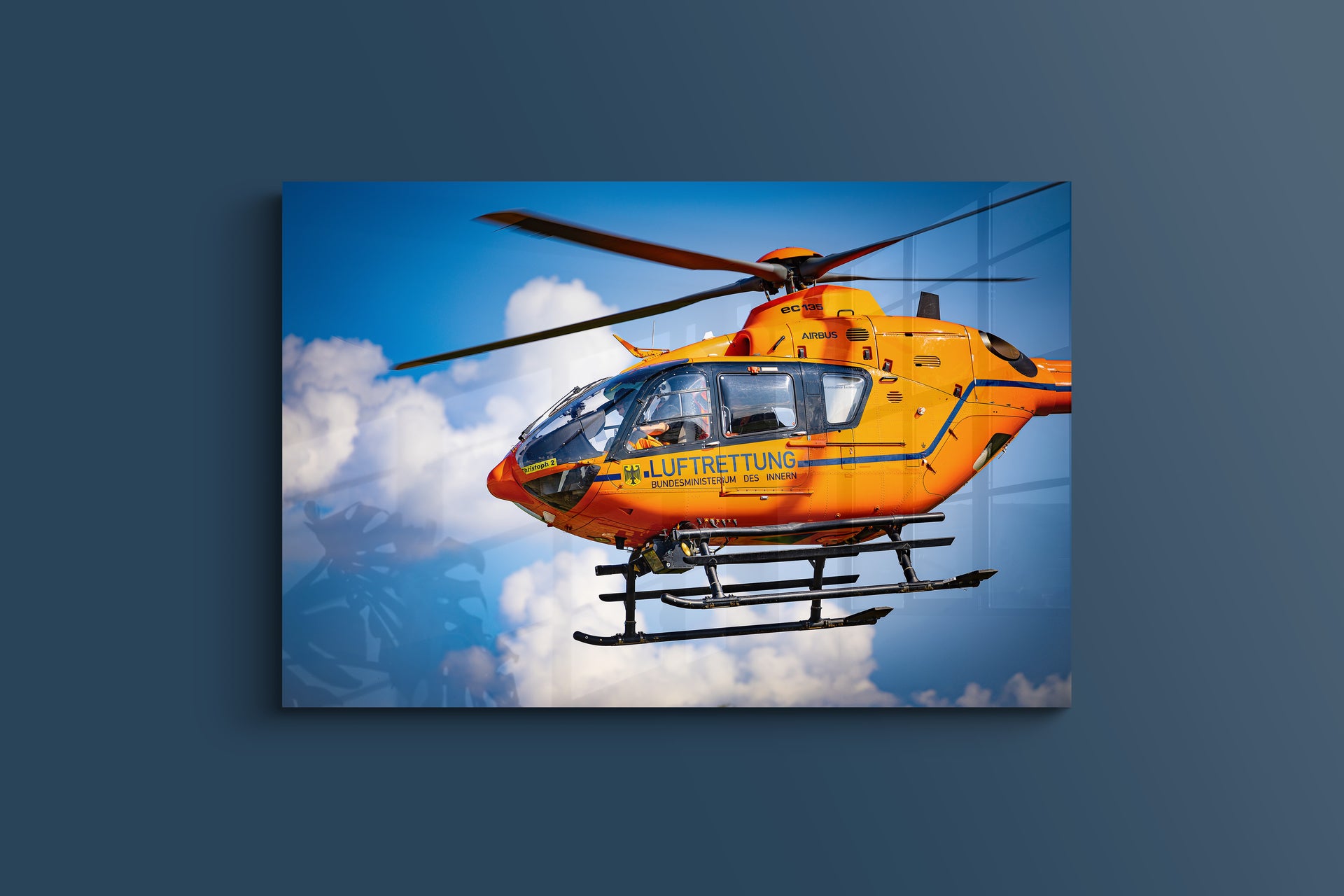 Christoph 2 nach schwerem Verkehrsunfall (Alu-Dibond)