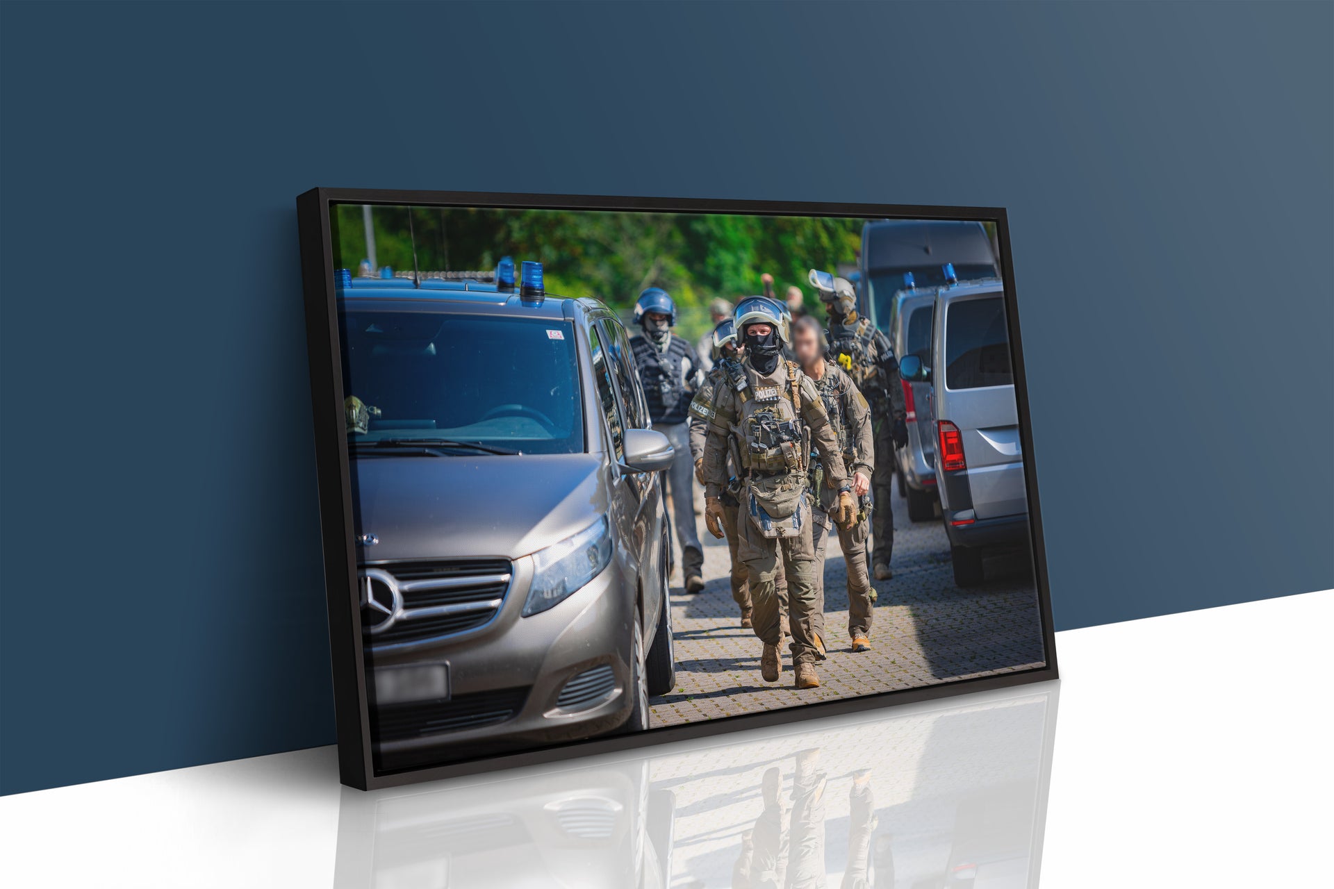 Spezialkräfte im Einsatz (Gerahmtes Bild)