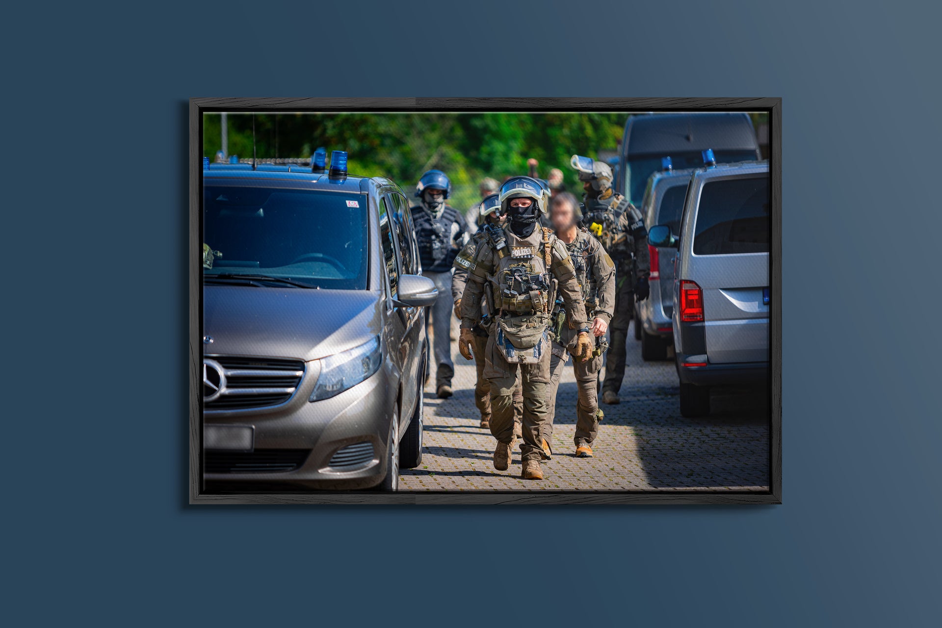 Spezialkräfte im Einsatz (Gerahmtes Bild)