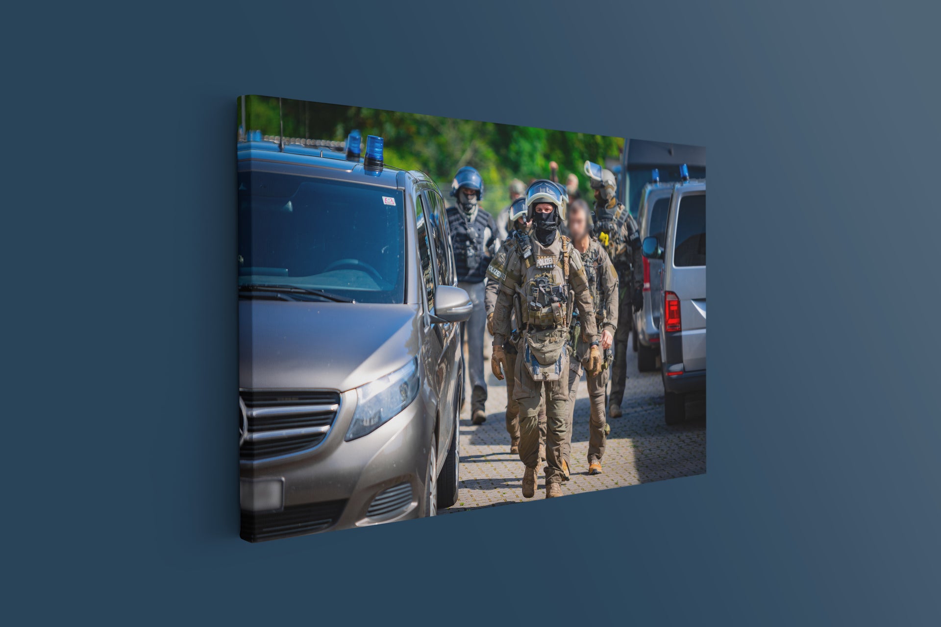 Spezialkräfte im Einsatz (Leinwand)