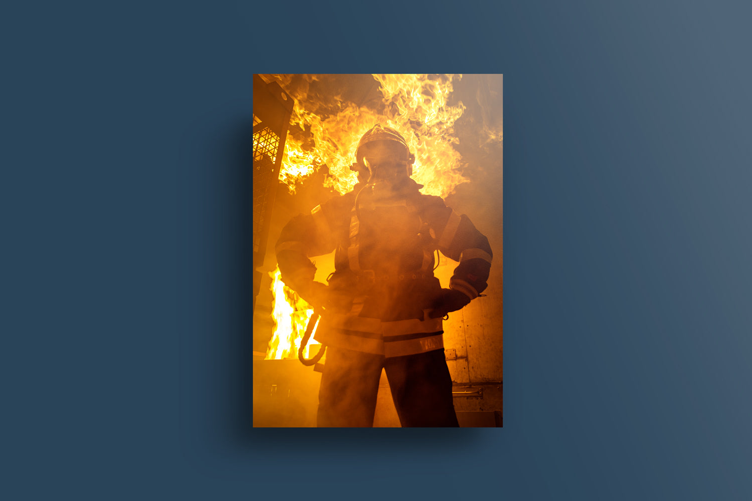 Feuerwehr im Innenangriff (Poster)