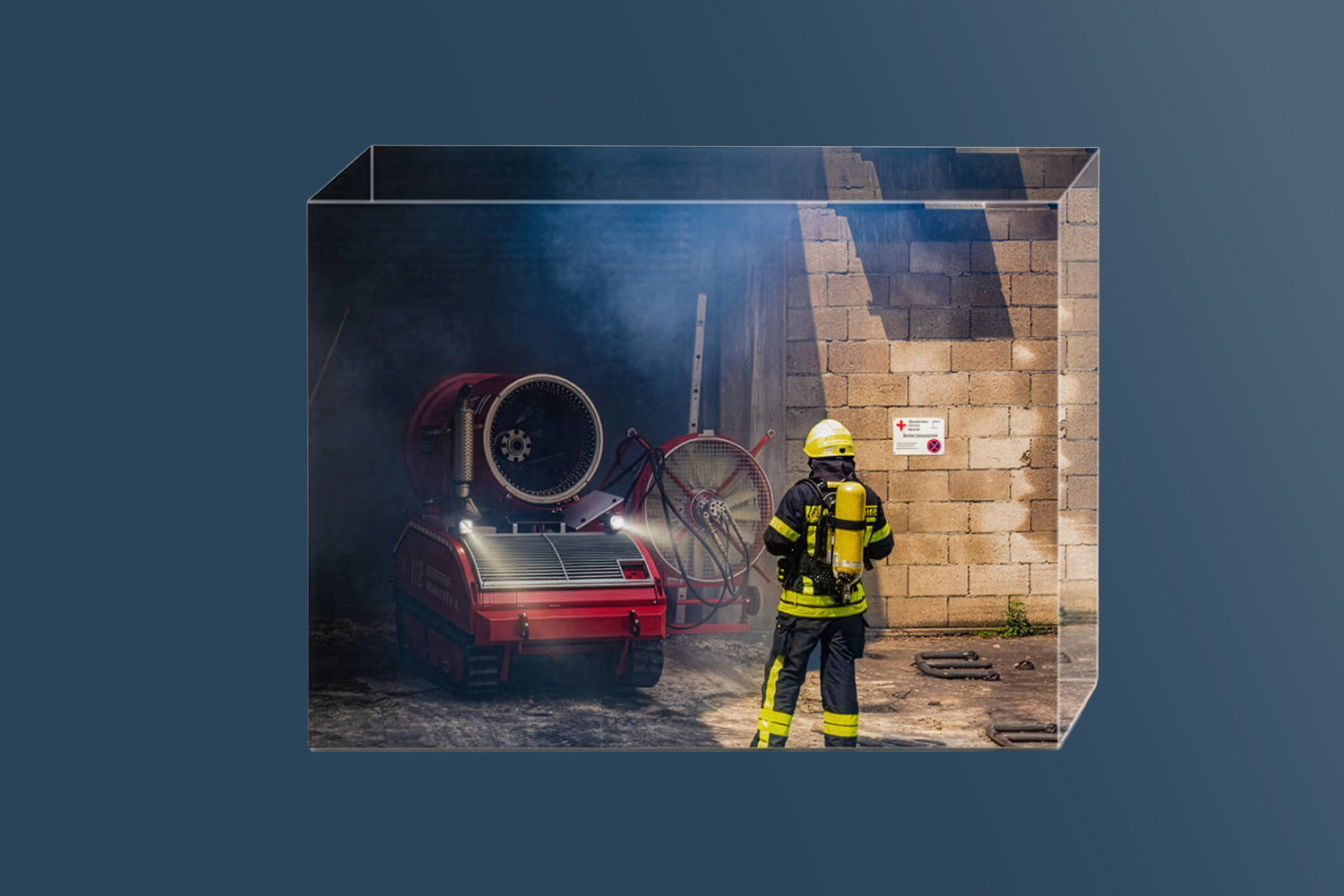 Einsatz für das LUF (Acrylblock)