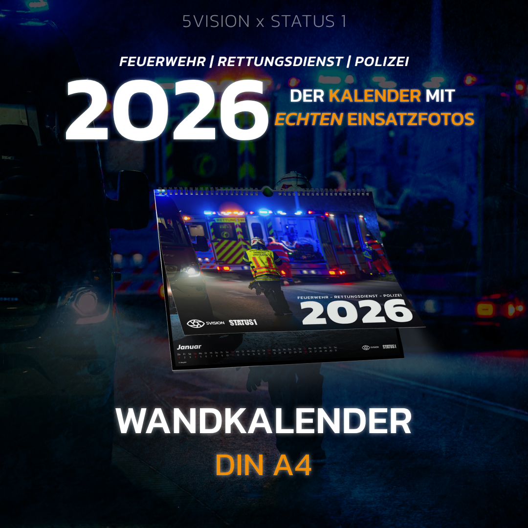 5VISION x STATUS 1 Wandkalender (DIN A4) 2026