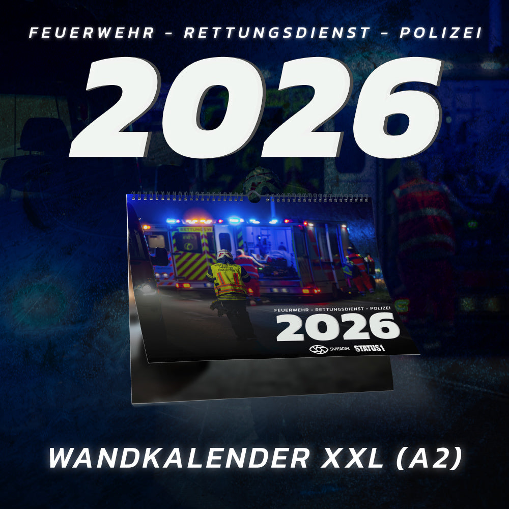 5VISION x STATUS 1 XXL Wandkalender (DIN A2) 2026